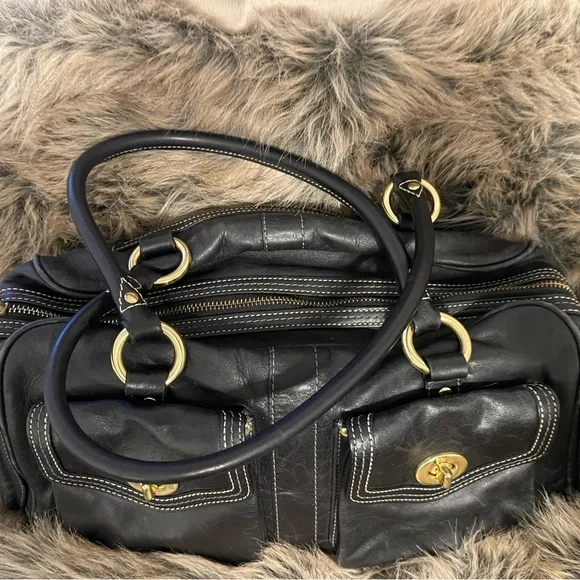 Coach black leather bag - Picture 2 of 8